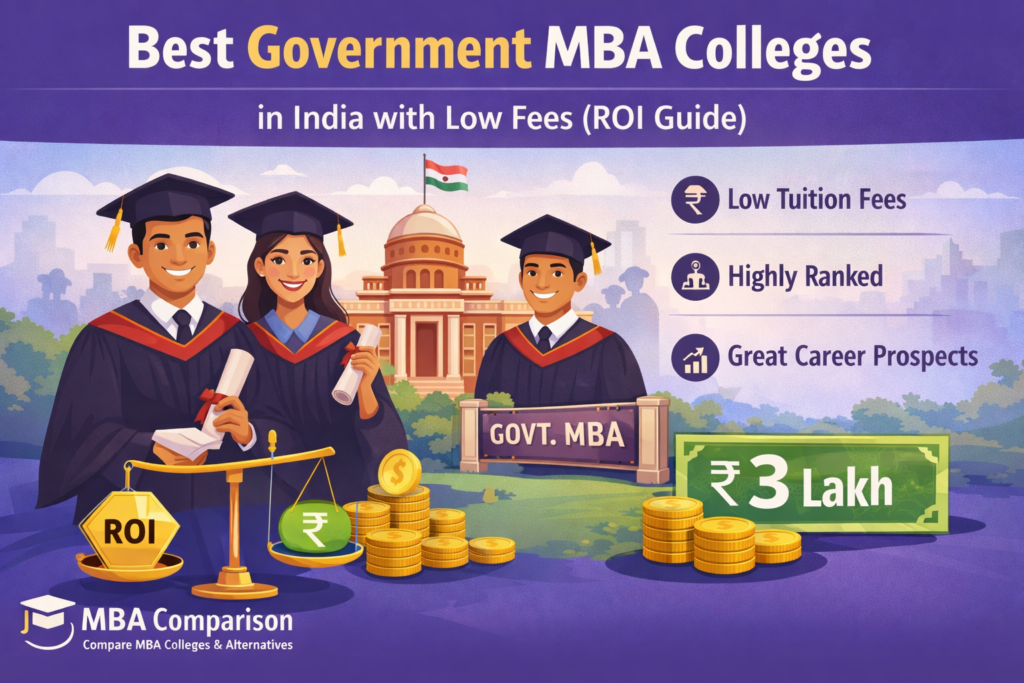 Best government MBA colleges in India offering low MBA fees and strong return on investment
